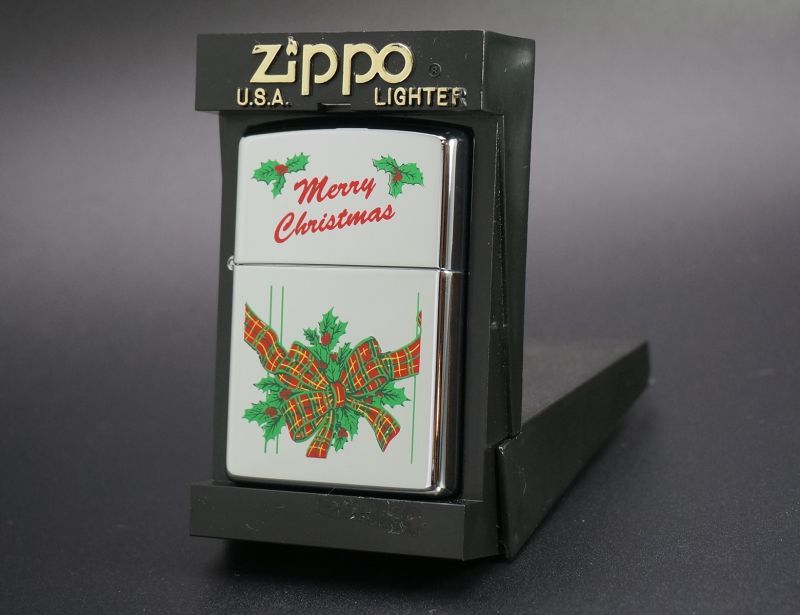 画像: zippo クリスマス 柊＆リボン #250 1996年製造