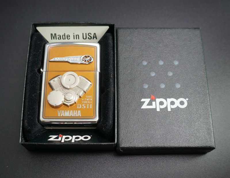 画像: zippo YAMAHA OHC V-TWIN 1063cc DS11 三角カン付き 1998年製造 