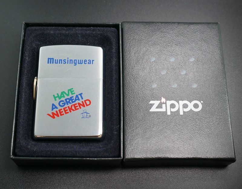 画像: zippo munsingwear（マンシングウェア） 三角カン付 1977年製造