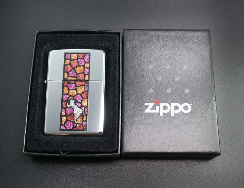 画像: zippo WINDY ステンドグラス風 PK 2003年製造