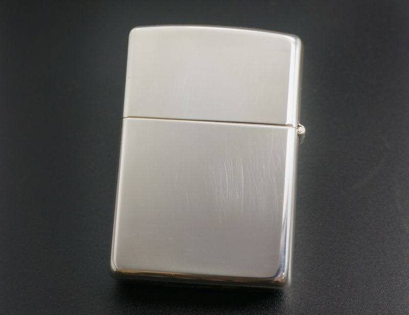 画像: zippo スターリングシルバー 60周年記念 ボトム筆記体 1991年製造 