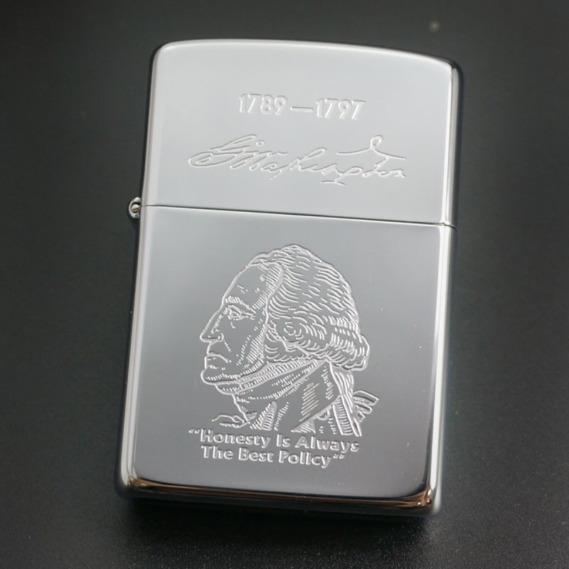 画像1: zippo アメリカ初代大統領ジョージ・ワシントン 1989年製造