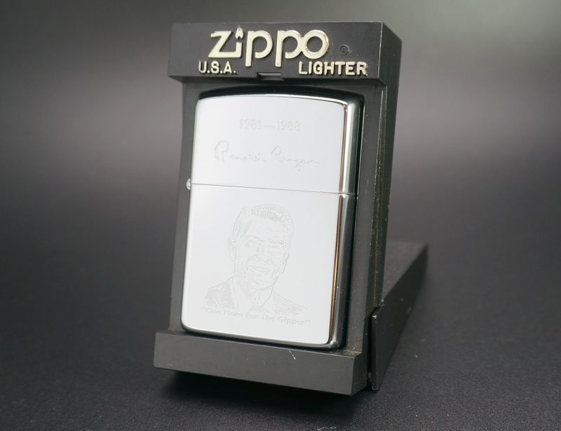 画像: zippo アメリカ40代大統領レーガン 1989年製造