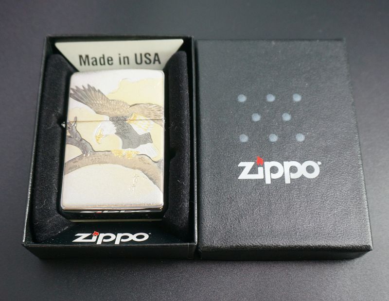 画像: zippo 電鋳板 鷹