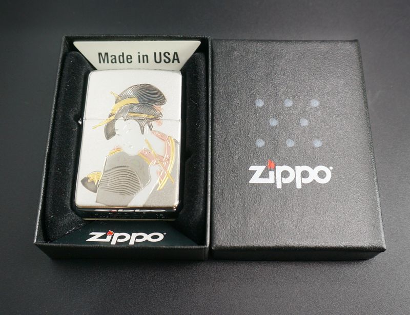 画像: zippo 電鋳板 浮世絵