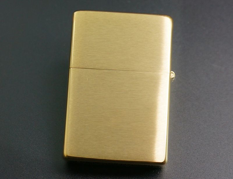 画像: zippo フラットトップ #240CC ブラッシュ・ブラス