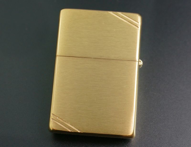 画像: zippo フラットトップ #240 ブラッシュ・ブラス