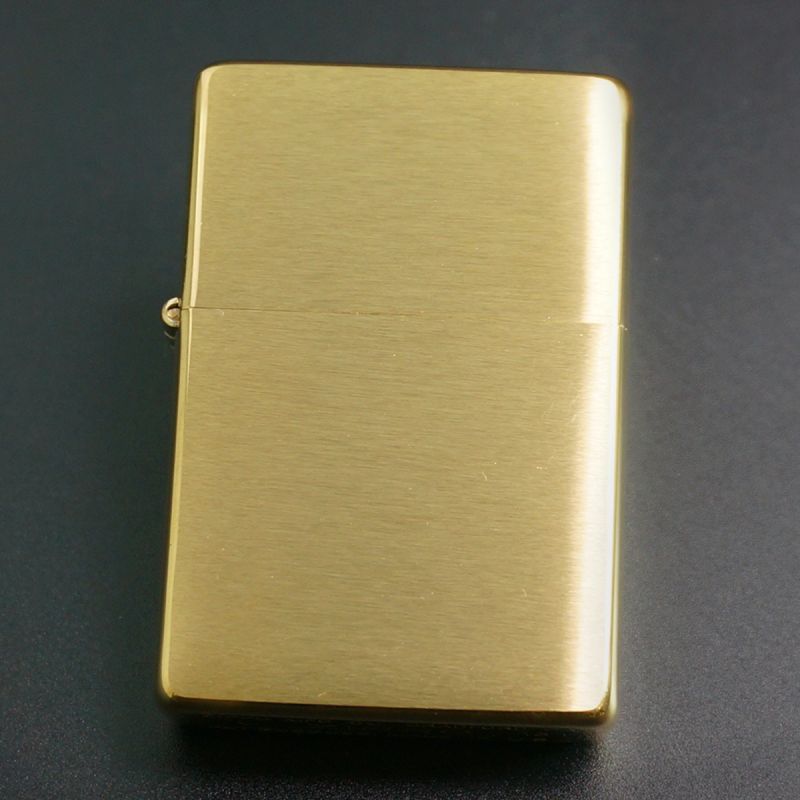 画像1: zippo フラットトップ #240CC ブラッシュ・ブラス