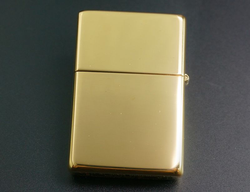 画像: zippo フラットトップ #270CC ハイポリッシュ・ブラス