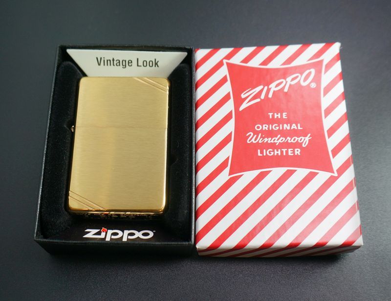 画像: zippo フラットトップ #240 ブラッシュ・ブラス