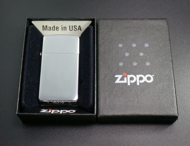 画像: zippo #1610 スリム ハイポリッシュ・クローム