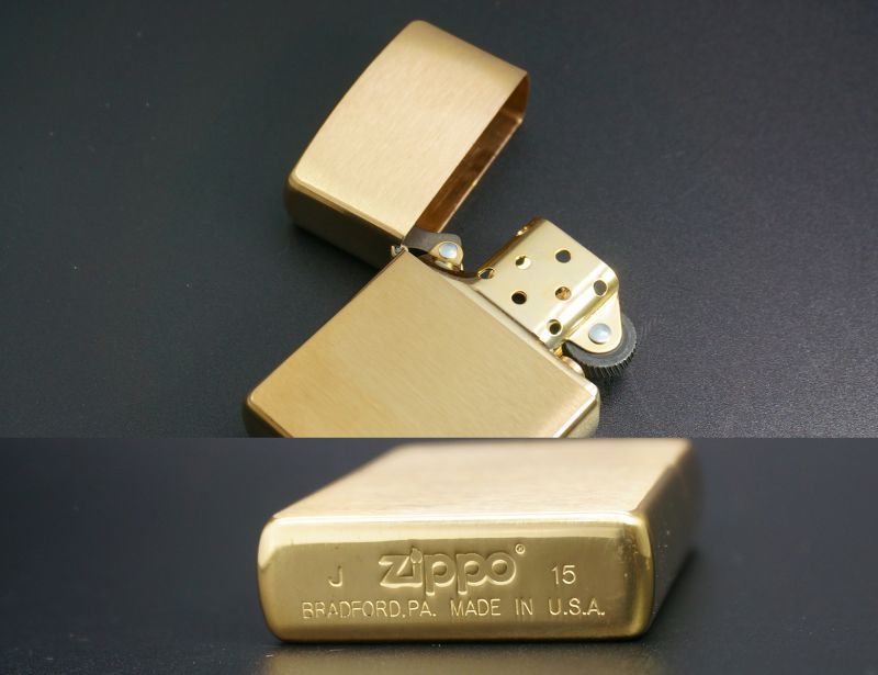 画像: zippo #204B ブラッシュ・ブラス