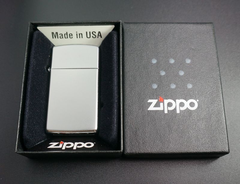 画像: zippo #1605 スリム サテン・クローム