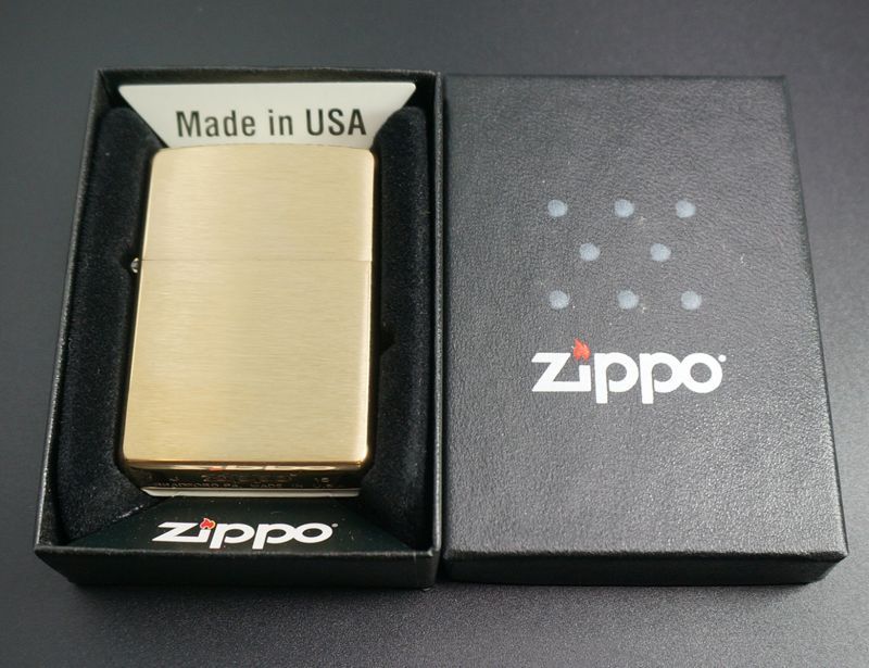 画像: zippo #204B ブラッシュ・ブラス