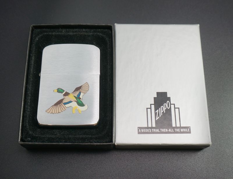 画像: zippo 41REPLICA  TOWN&COUNTRY柄　カモ  2001年製造