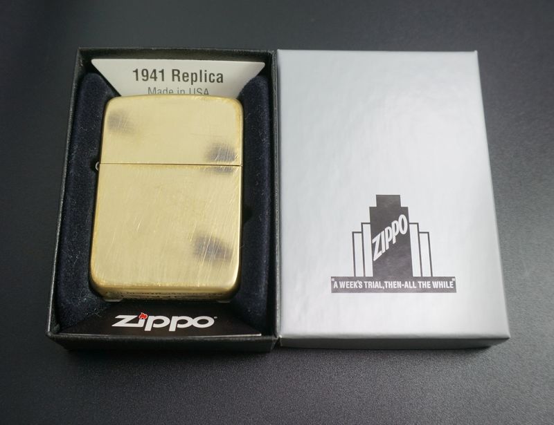 画像: zippo 1941REPLICA アンティーク加工 ブラス