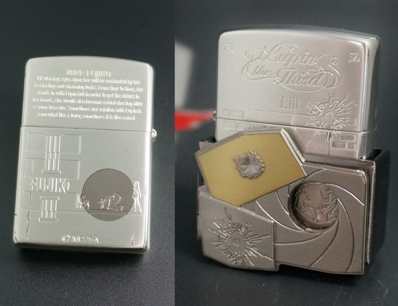 画像: zippo ルパン三世 メタルジャケット 不二子 メッキ劣化