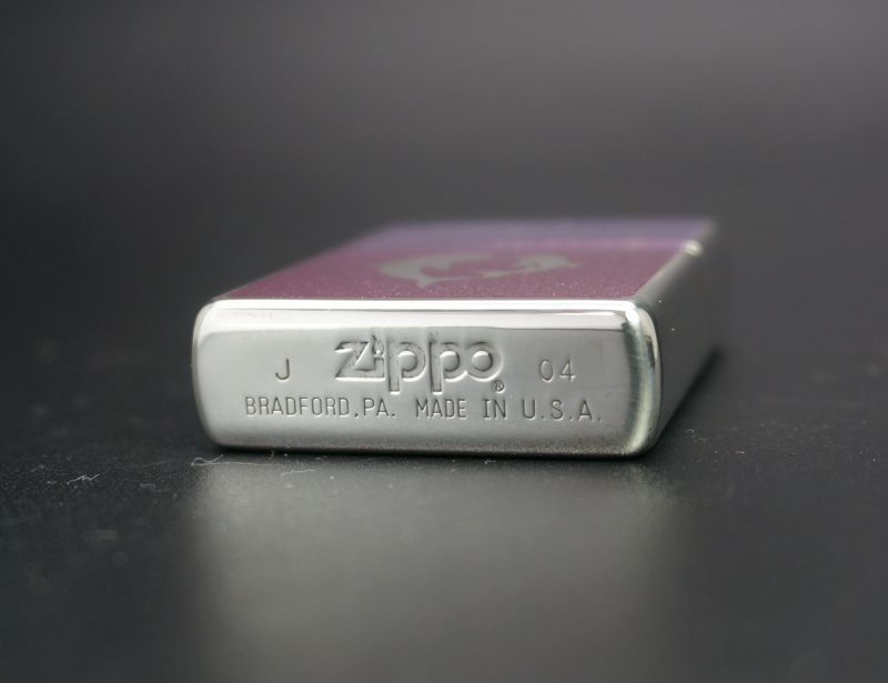 画像: zippo ドルフィン＆ハート ピンク 2004年製造