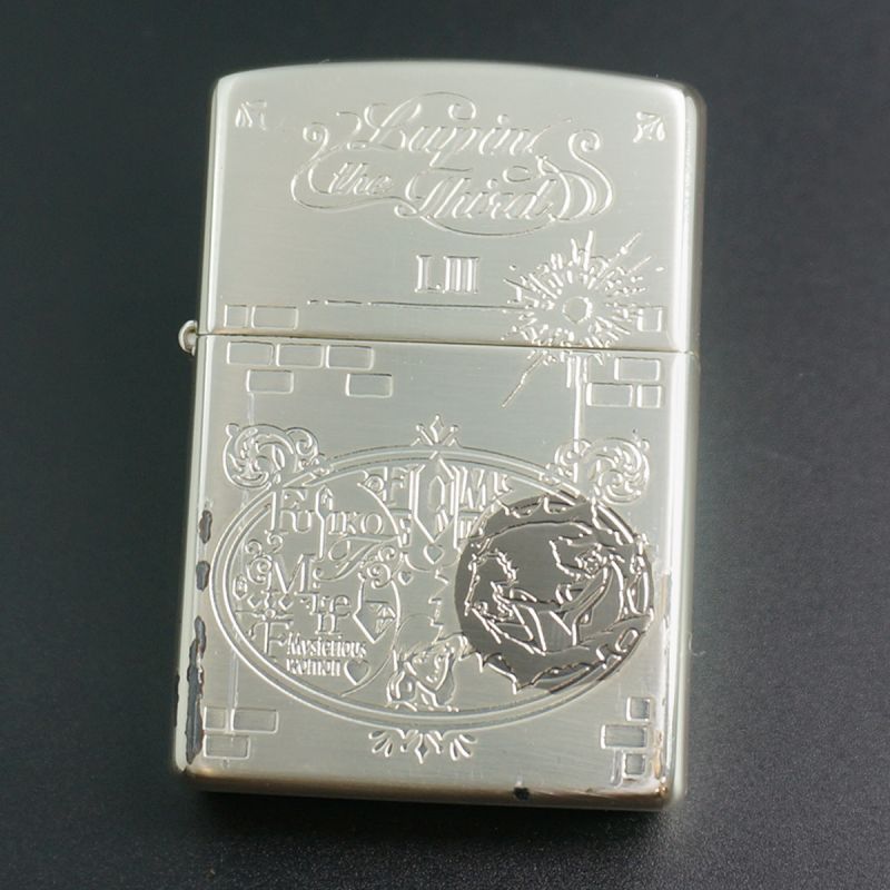 画像1: zippo ルパン三世 メタルジャケット 不二子 メッキ劣化