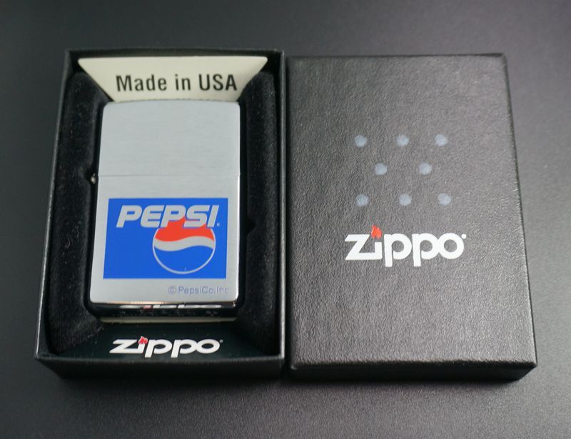 画像: zippo PEPSI COLA ロゴプリント ＃200 2001年製造