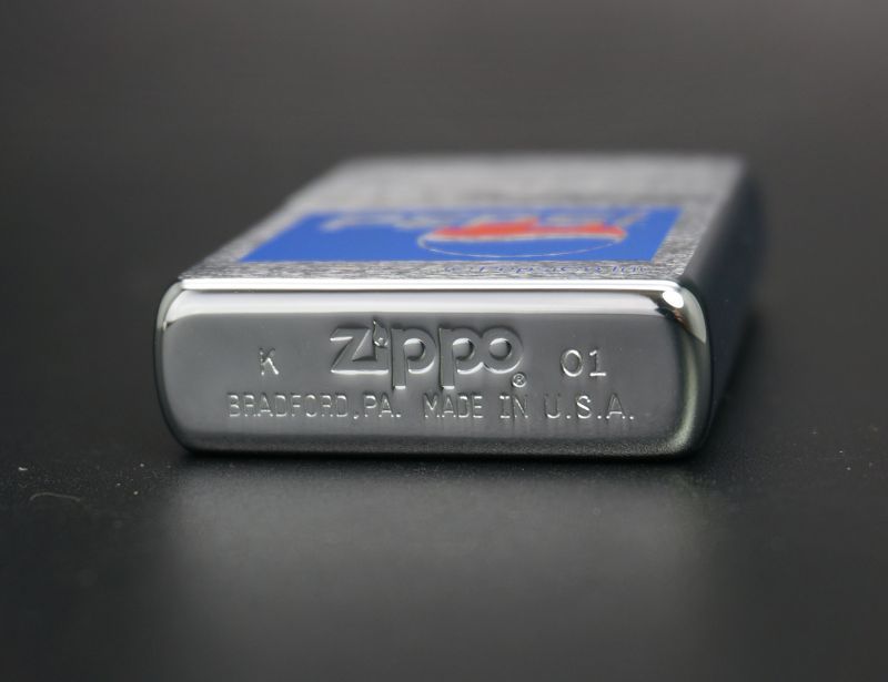 画像: zippo PEPSI COLA ロゴプリント ＃200 2001年製造