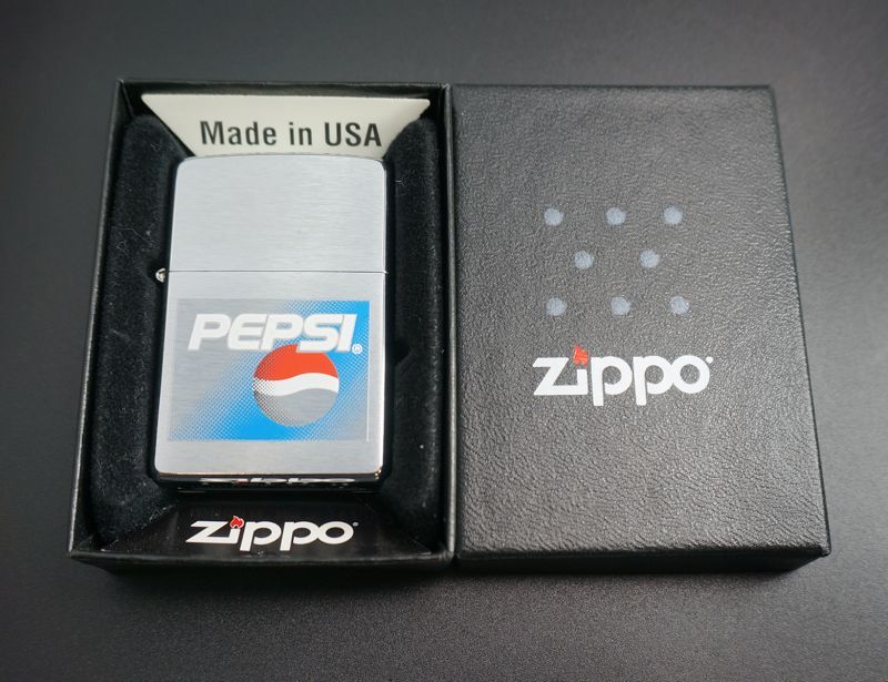 画像: zippo PEPSI COLA #200 プリント 2003年製造