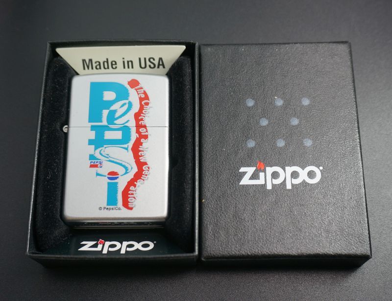 画像: zippo PEPSI COLA プリント ＃205