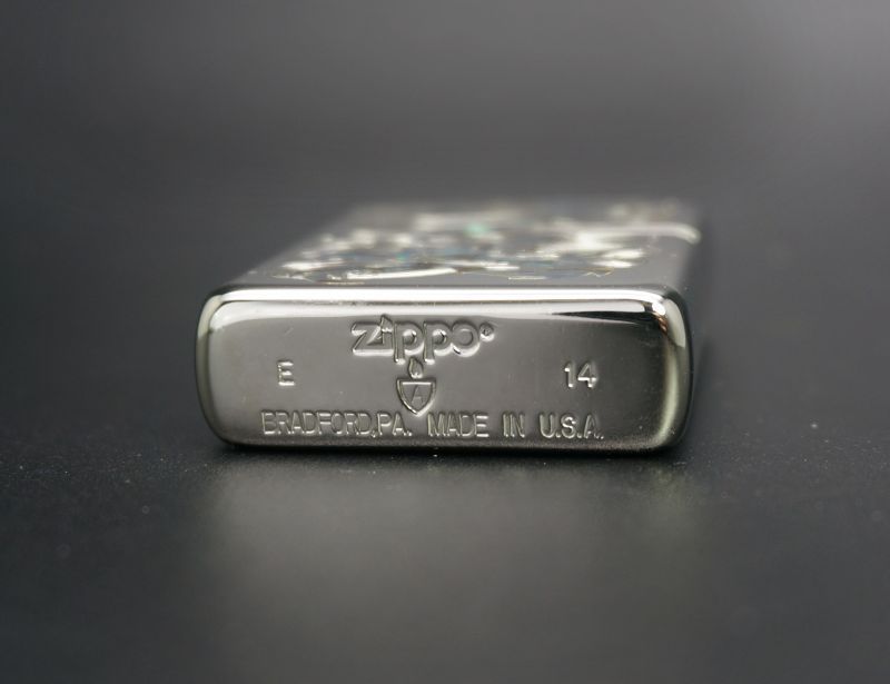 画像: zippo ARMOR 貝張りシリーズ 龍・桜 162KB-RYSP