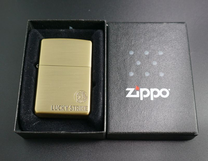 画像: zippo LUCKY STRIKE インディアン柄　