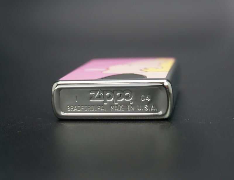 画像: zippo WINDY 横顔 ピンク 2004年製造 