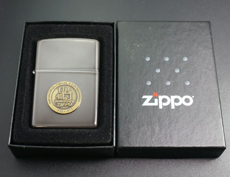 画像: zippo ミッドナイトクローム　メタル貼付け　1997年製造　