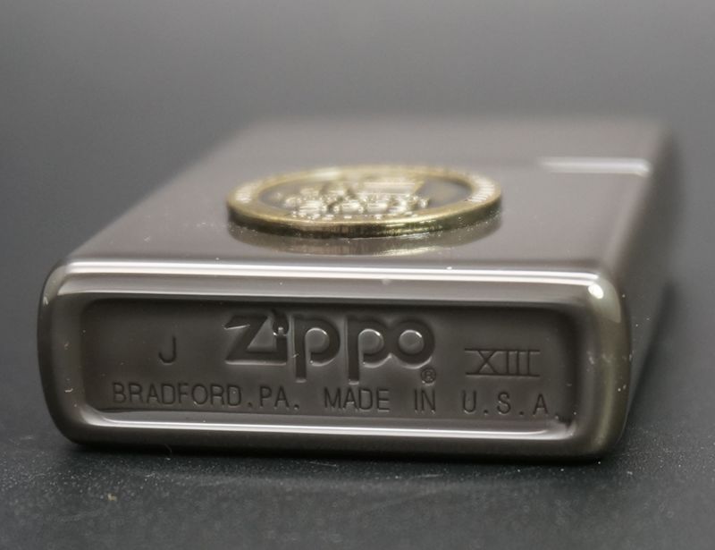 画像: zippo ミッドナイトクローム　メタル貼付け　1997年製造　