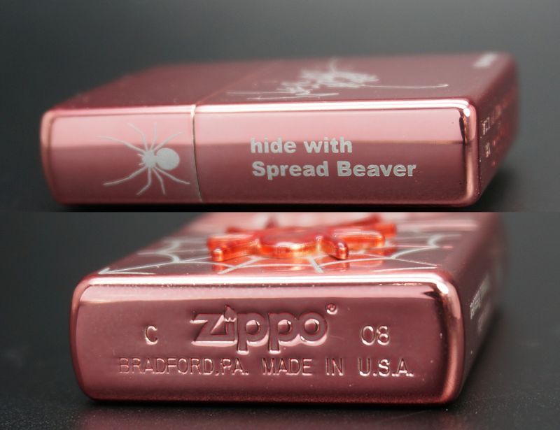 画像: zippo hide Revival Version Pink Spider ピンクスパイダー　