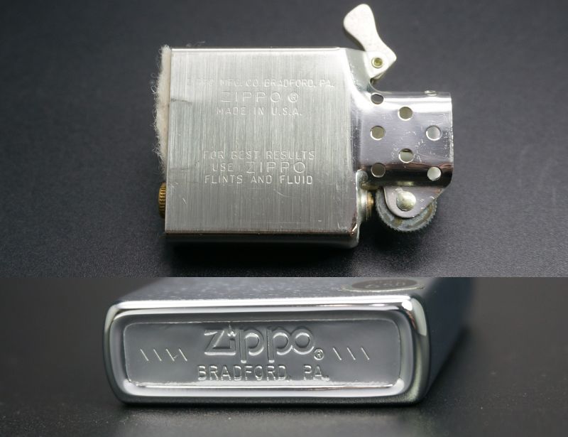 画像: zippo #200 ブラッシュ・クローム　1983年製造