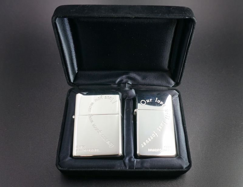 画像: zippo ペア ハートメッセージ