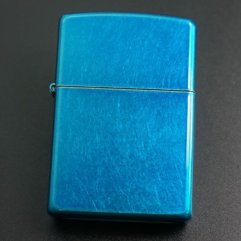 画像1: zippo バレル加工 コバルトブルー