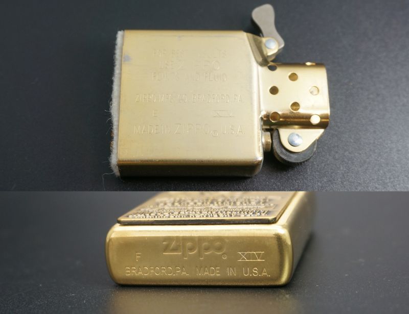 画像: zippo JIM BEAM ブラス 1998年製造