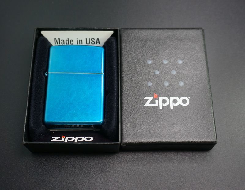 画像: zippo バレル加工 コバルトブルー