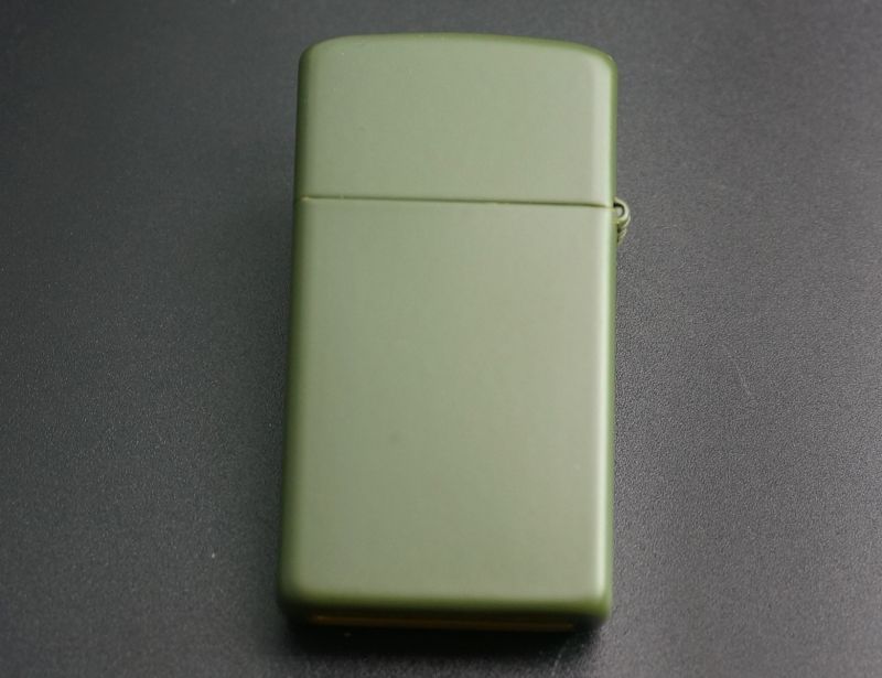 画像: zippo マットカラー グリーン Green Matte スリム 1627ZL