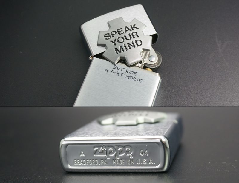 画像: zippo Marlboro 「SPEAK YOUR MIND」2004年製造