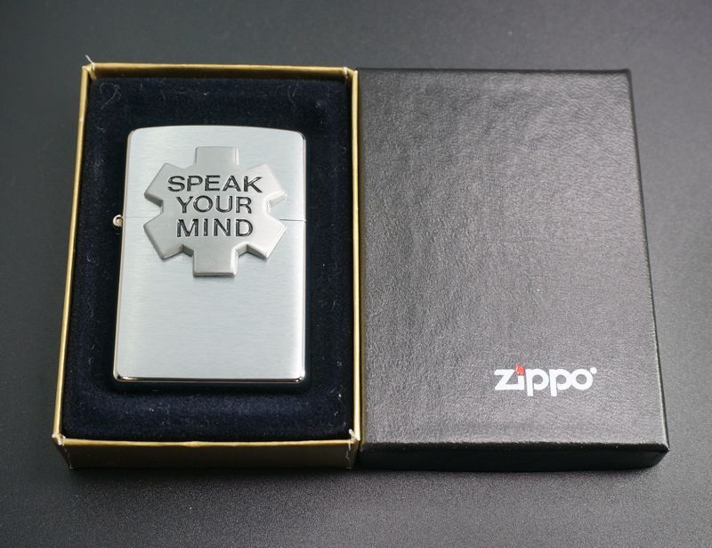 画像: zippo Marlboro 「SPEAK YOUR MIND」2004年製造