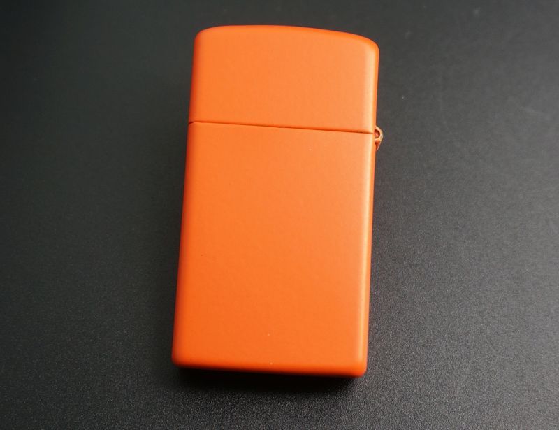 画像: zippo マットカラー オレンジ Orange Matte スリム 1631ZL