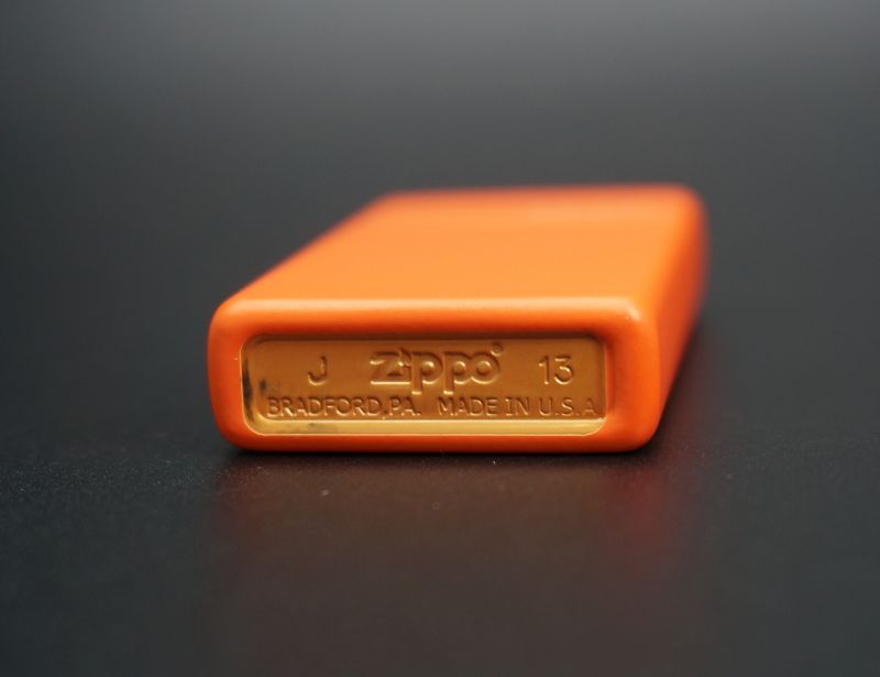 画像: zippo マットカラー オレンジ Orange Matte スリム 1631ZL