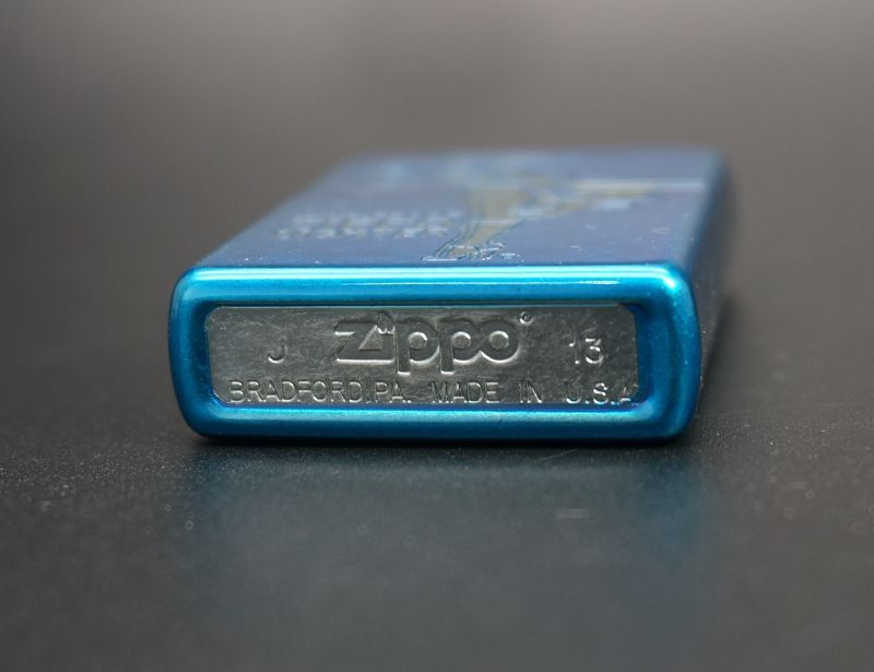 画像: zippo WINDY バレル加工 ブルー 2013年製造