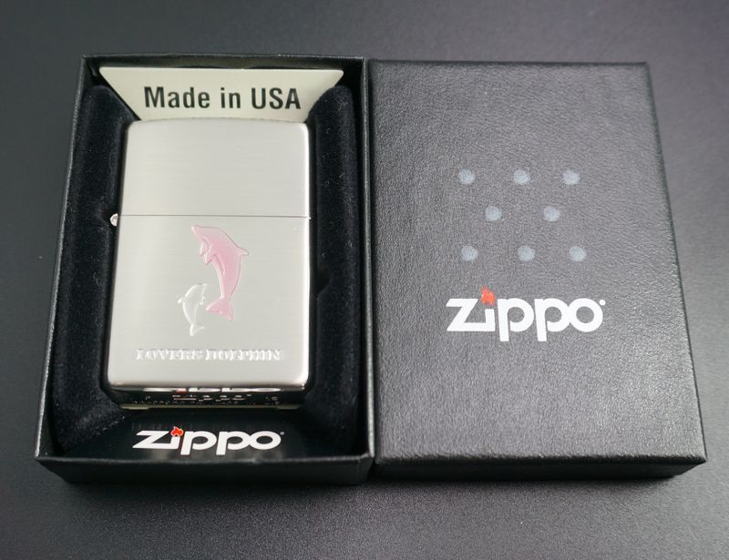 画像: zippo エポシリーズ LOVERS DOLPHIN ピンク