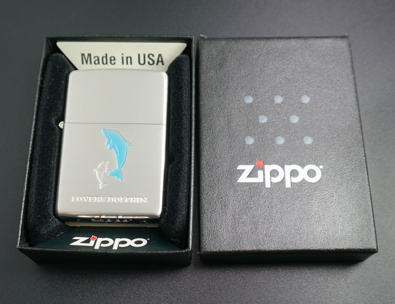 画像: zippo エポシリーズ LOVERS DOLPHIN ブルー