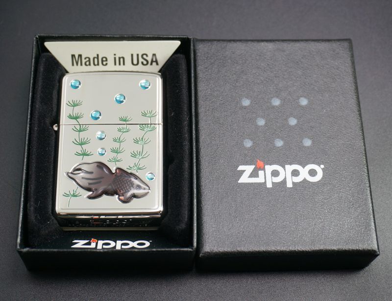 画像: zippo エポシリーズ 金魚 ブラック