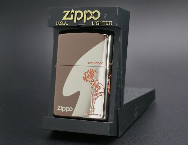 画像: zippo WINDY 三面デザイン レッド 2003年製造 