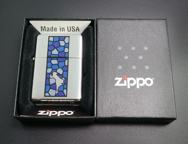 画像: zippo WINDY ステンドグラス風 BL 2002年製造