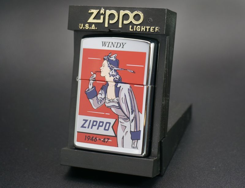 画像: zippo WINDY プリント #250 2000年製造